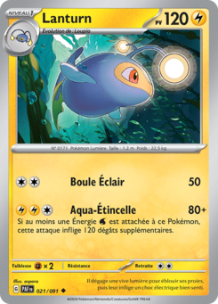 Lanturn (Écarlate et Violet Destinées de Paldea 021)