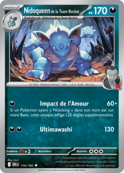 Nidoqueen de la Team Rocket (Écarlate et Violet Rivalités Destinées 116)