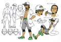 Concept Art du Professeur Euphorbe dans Pokémon Soleil et Lune.