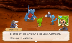 Une fois Carmache vaincu, le partenaire dissipe le malentendu.