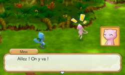 …sauf que Mew veut absolument rester avec lui.