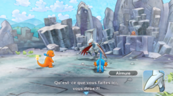 Airmure défie l'équipe du joueur.