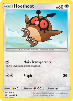 Hoothoot (Soleil et Lune Ombres Ardentes 106)