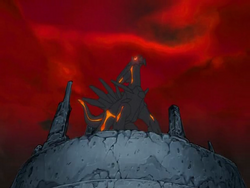 Dialga Primal dans l'épisode spécial Pokémon Donjon Mystère - Explorateurs du Ciel.