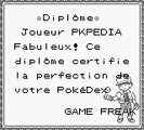 Pokédex de Kanto (capture d'écran RB)