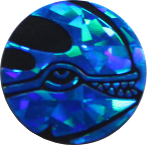 Jeton JCC Kyogre Bleu Foncé Mosaïque Recto.png