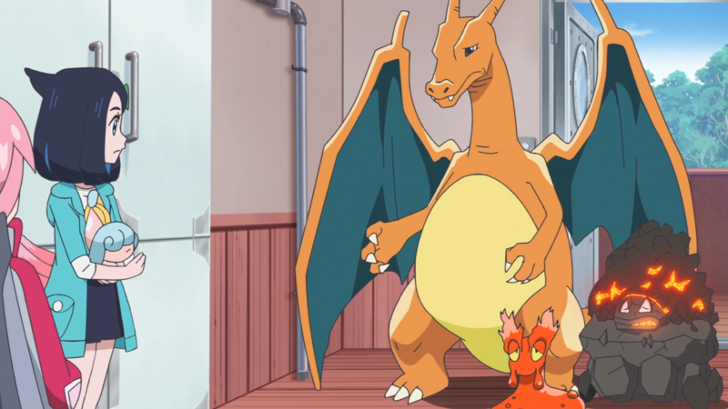 Fichier:LH038 - Dracaufeu de Friede, Lumagma et Wagomine des Électacleurs Volants.png