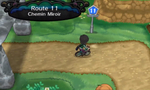 Kalem à l'entrée de la Route 11 dans Pokémon X et Y.