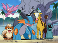 Caninos, Girafarig, Scorplane, Steelix et Laggron (de Morrison)