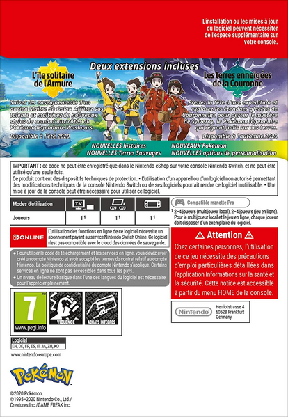 Fichier:Jaquette du Pass d'extension pour Pokémon Épée et Bouclier (code verso).png