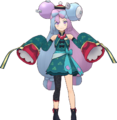 Le look saisonnier de Mashynn dans Pokémon Masters EX.