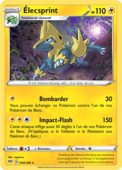 Élecsprint (Épée et Bouclier Ténèbres Embrasées 059)