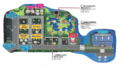 Plan de Malié et du Parc de Malié dans Pokémon Soleil et Lune.