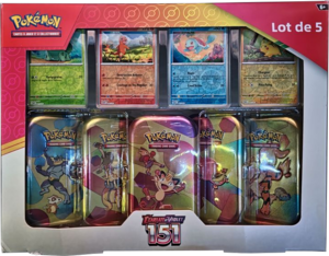 Lot de 5 Mini-boîtes Écarlate et Violet 151 Miaouss.png