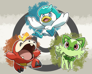 Chochodile, Coiffeton et Poussacha par Machito Gomi.png