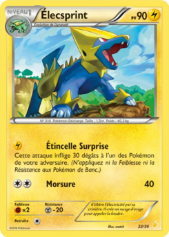Élecsprint (XY Kit du Dresseur Pikachu Catcheur 22)