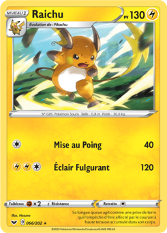 Raichu (Épée et Bouclier 066)