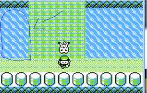 étang devant la maison de Léo (Pokémon Version Jaune)