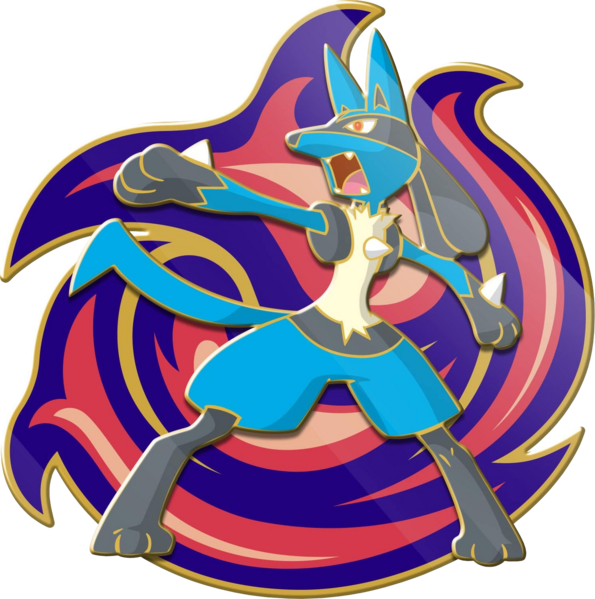 Fichier:Pin's JCC Collection Premium Lucario-VSTAR Lucario.png