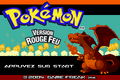L'écran titre de Pokémon Rouge Feu