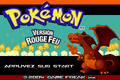 L’écran titre de Pokémon Rouge Feu