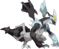 Artwork officiel de la forme Kyurem Noir pour Pokémon Noir 2 et Blanc 2.