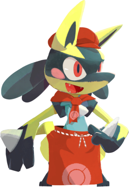 Fichier:Lucario chromatique (Rouge classique)-CM.png