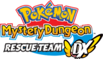 Logotype anglais de Pokémon Donjon Mystère : Équipe de Secours DX.
