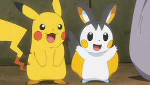 LV065 - Pikachu de Sacha et Emolga d'Iris.png
