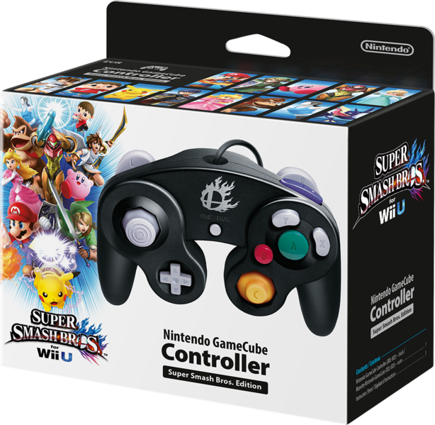 Fichier:Manette GameCube édition Super Smash Bros.png