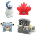 Absol, Cizayox, Tortank et Bastiodon