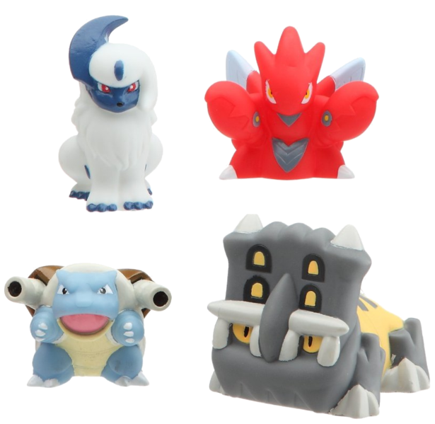 Fichier:Mega Collection - Absol, Cizayox, Tortank et Bastiodon.png