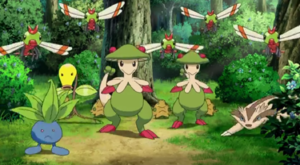 Mystherbe, Chétiflor et Chapignon sauvages Film 13.png