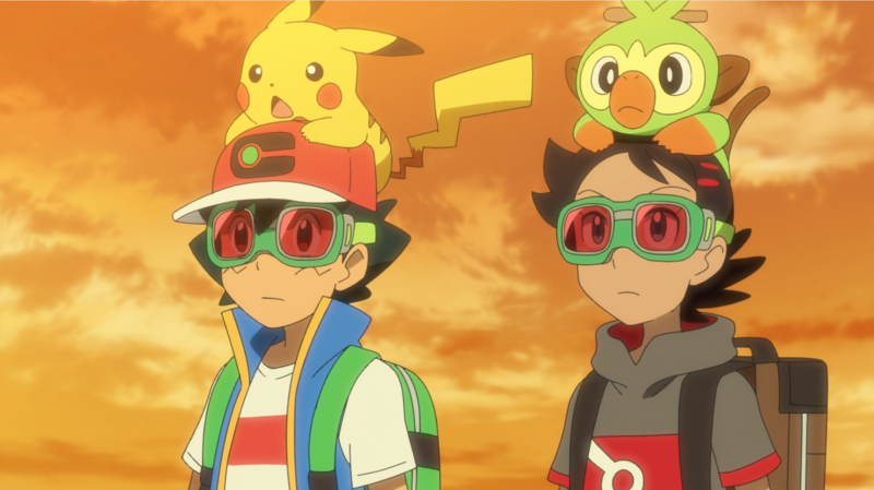 Fichier:LV095 - Pikachu de Sacha et Ouistempo de Goh.png