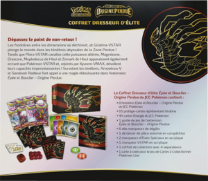 Coffret Dresseur d'élite Épée et Bouclier Origine Perdue Verso.png