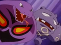 Arbok (de Jessie) et Smogogo (de James)