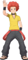 La tenue canonique d'Adrien dans Pokémon Masters EX.
