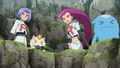 Miaouss (Team Rocket) et Qulbutoké (de Jessie)