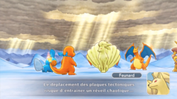 Feunard annonce le réveil de Groudon.