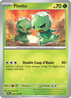 Pimito (Écarlate et Violet Flammes Obsidiennes 024)