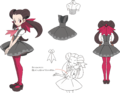 Concept Art de Roxanne pour Pokémon Rubis Oméga et Saphir Alpha.