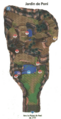 Plan du Jardin de Poni dans Pokémon Ultra-Soleil et Ultra-Lune.