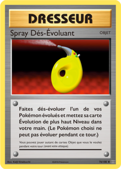 Spray Dés-Évoluant (XY Évolutions 76)