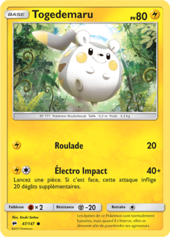 Togedemaru (Soleil et Lune Ombres Ardentes 47)