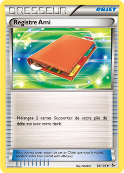 Registre Ami (XY Étincelles 92)