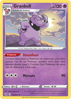 Granbull (Épée et Bouclier Poing de Fusion 116)