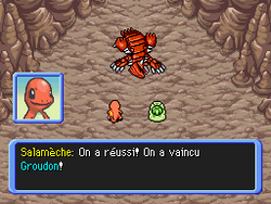 Défaite de Groudon.
