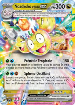 Noadkoko d'Alola-ex (Écarlate et Violet Étincelles Déferlantes 133)