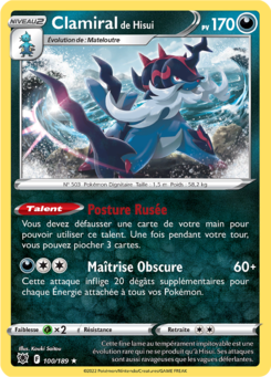 Clamiral de Hisui (Épée et Bouclier Astres Radieux 100)