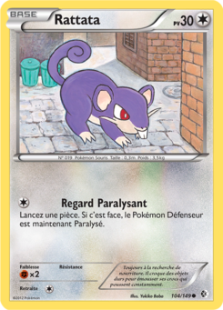 Rattata (Noir & Blanc Frontières Franchies 104)